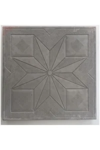 Kristal desenli bej karo taşı 30x30 cm görünümü.