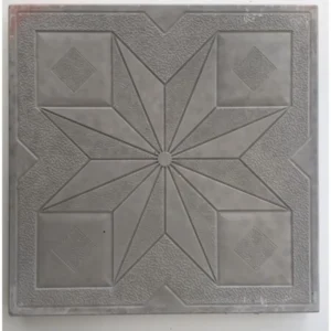 Kristal desenli bej karo taşı 30x30 cm görünümü.