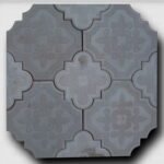 Orkide Desenli Tretuvar Karo (30x30x5 cm / 25x25x5 cm) - Dekor Taşı