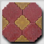 Orkide Desenli Tretuvar Karo (30x30x5 cm / 25x25x5 cm) - Dekor Taşı