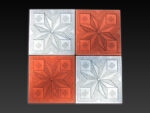 Kristal Desenli Karo Taşı 30×30 Bej - Dekor Taşı