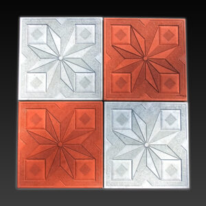 Kristal Desenli Karo Taşı 30×30 Bej - Dekor Taşı