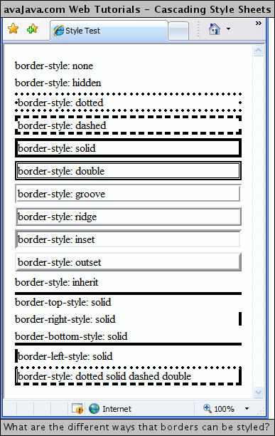 How To Add Side Border In Html