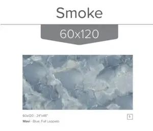 60x120 Smoke Mavi Granit Fayans - Görsel 3