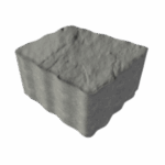 Gri doğal taş begonit parke dış mekan zemin kaplaması