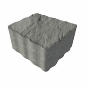 Gri doğal taş begonit parke dış mekan zemin kaplaması