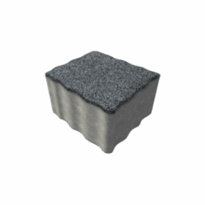 Siyah kumlamalı beton parke taşı dış mekan zemin kaplaması