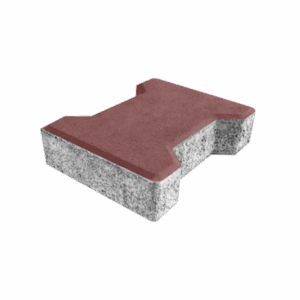 Kırmızı beton kilit taşı dış mekan zemin kaplaması