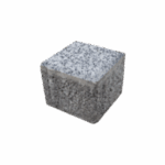 Beyaz kumlamalı beton küp parke taşı dış mekan zemin kaplaması