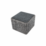 Siyah kumlamalı beton küp parke taşı dış mekan zemin kaplaması