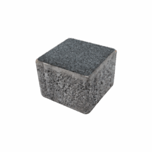 Siyah kumlamalı beton küp parke taşı dış mekan zemin kaplaması