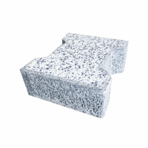 Beyaz kumlamalı beton kilit taşı dış mekan zemin kaplaması