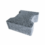 Siyah kumlamalı beton kilit taşı dış mekan zemin kaplaması