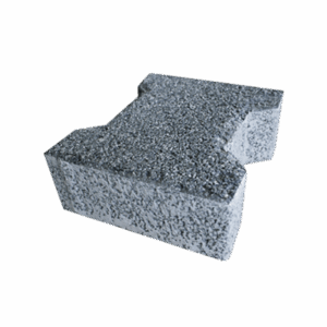 Siyah kumlamalı beton kilit taşı dış mekan zemin kaplaması