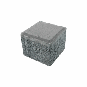 Gri beton küp parke taşı dış mekan zemin kaplaması