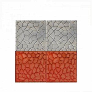 Örümcek ağını andıran desenlere sahip gri renkli tretuvar karosu.