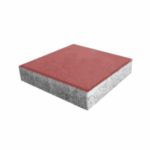 Kırmızı beton kare parke taşı dış mekan zemin kaplaması