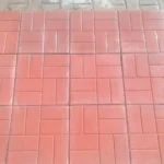 Tuğla desenli tretuvar karo taşı