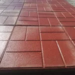Tuğla desenli tretuvar karo taşı
