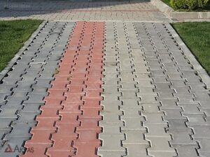 Kırmızı Kilit Taşı (Canlı Renk ve Yüksek Mukavemetli Beton Parke) - Dekor Taşı