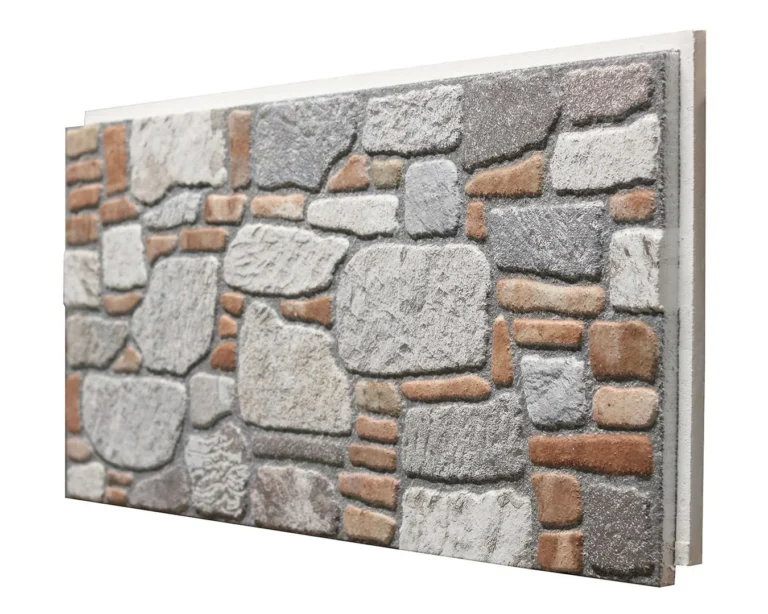 Bodrum Taşı Görünümlü Dış Cephe Paneli, Strafor Duvar Paneli, Isı Yalıtımlı Cephe Kaplama, 679-403 Stikwall Panel
