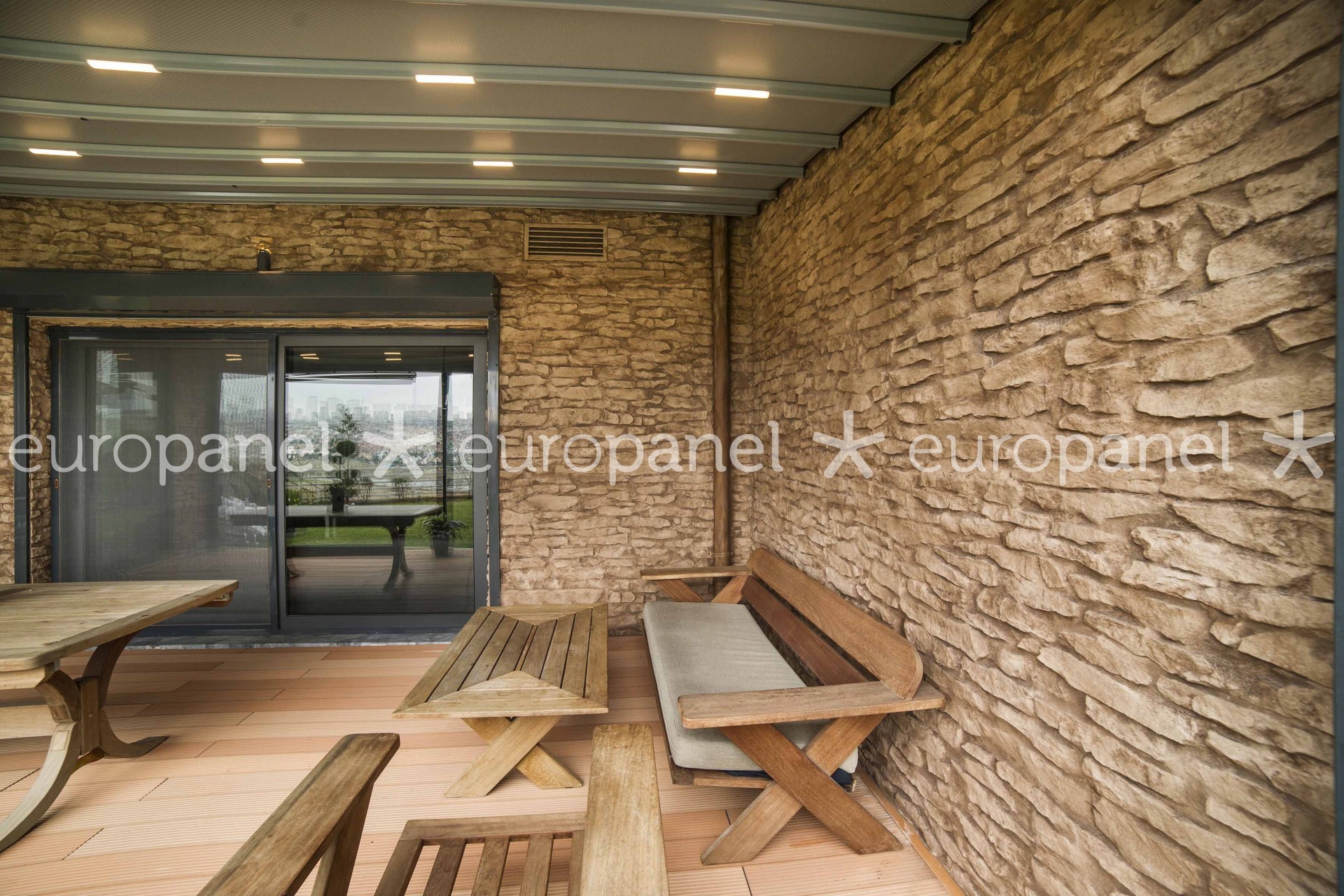 Dış cephe taş kaplama, 3D duvar paneli, fiberglas kaplama, taş desenli cephe, dış mekan dekorasyon, dayanıklı duvar paneli