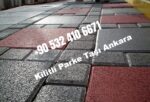 Lüks Kumlamalı Prizma Parke Taşı (10x20 & 10x10 Mix) Siyah Beyaz Desen Serisi - Dekor Taşı