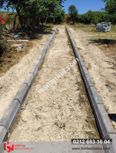 10x20x50 cm Standart Beton Bordür Taşı (Yol ve Kaldırım Tipi) - Dekor Taşı