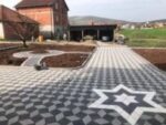 Estetik Prizma Parke Taşı (Dikdörtgen Parke) Çift Renk Zikzak Desen - Dekor Taşı