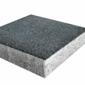 Kumlanmış, grenli yüzeye sahip gri 40x40 beton parke plak taşı