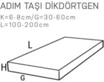 Dikdörtgen Bahçe Adım Taşları - Dekor Taşı