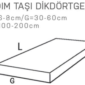 Dikdörtgen Bahçe Adım Taşları