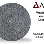 Siyah Wash Beton Yuvarlak Adım Taşı