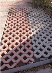 Çim Taşı Kırmızı 40x60x8 cm - Dekor Taşı