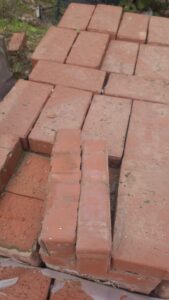 10x20x4 cm Kırmızı Fırınlanmış Dekoratif Taban Tuğlası Yüksek Mukavemetli Zemin Döşeme - Dekor Taşı