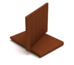 25x30 cm Kırmızı Cotto Burunlu Basamak Karosu – Doğal Pişmiş Toprak - Dekor Taşı