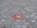 15x15 cm Kumlamalı Dekoratif Beton Parke Taşı - Dekor Taşı