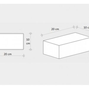 Bazalt Kumlamalı 10x20 Prizma Parke - Dekor Taşı