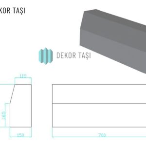 Belediye Bordür Taşı Filmli - Dekor Taşı