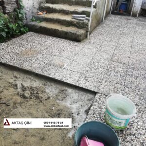 30x30 Wash Beton Antalya Çakıllı - Dekor Taşı