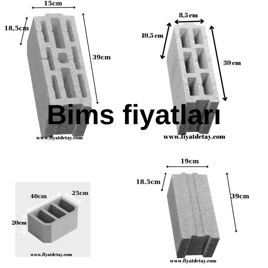 20’lik Bims Blok (19x39x18,5 cm) – Yüksek Yalıtımlı Duvar Bloğu