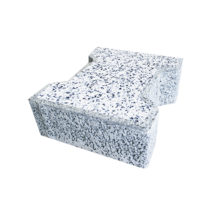 Beyaz Kumlamalı Kilit Taşı 8 cm