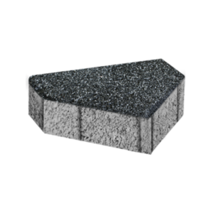 Siyah Kumlamalı Üçgen Parke