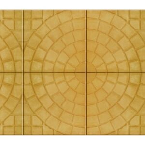 Doğal Daire Desenli Beton Karo