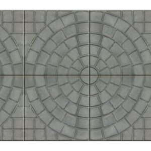 Doğal Daire Desenli Beton Karo - Dekor Taşı