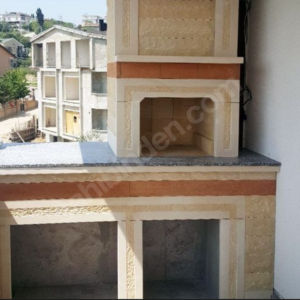 Aktaş Saccom Duvara Monte Şömine