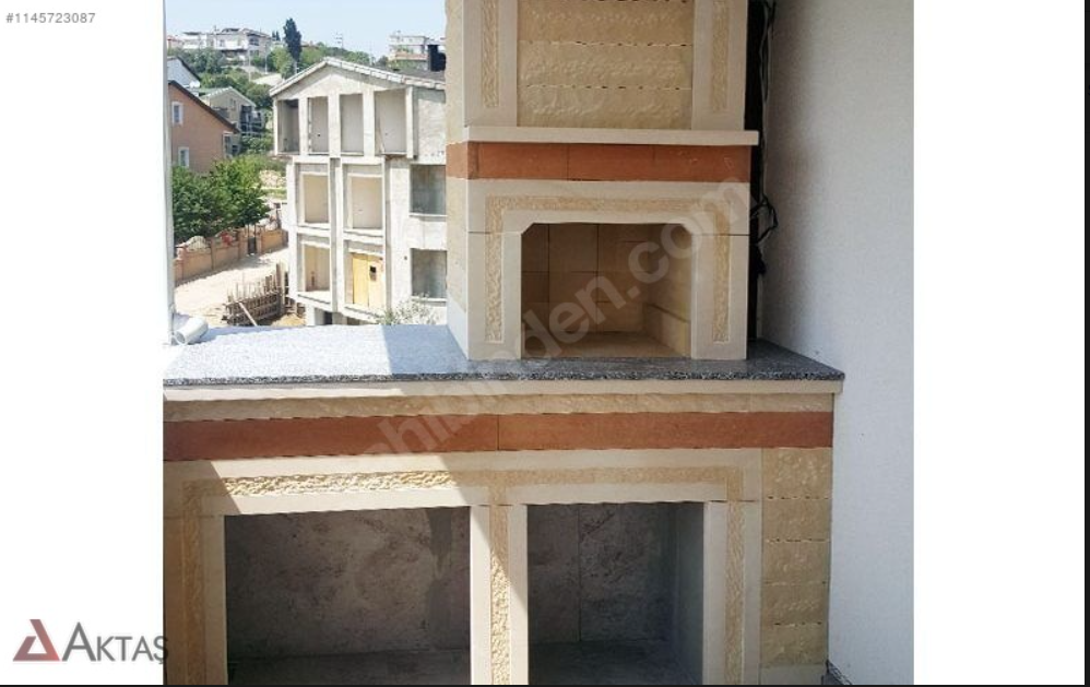 Aktaş Saccom Duvara Monte Şömine