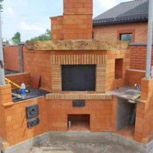 Köşeli Taş Bahçe Barbeküsü