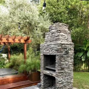 Köşeli Taş Bahçe Barbeküsü