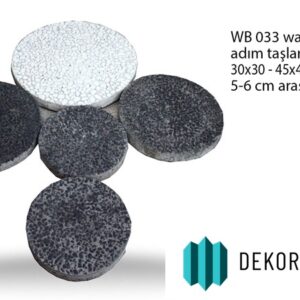 WB 033 wash beton adım taşları 30x30 45x45 60x60 cm 5 6 cm arası - Dekor Taşı